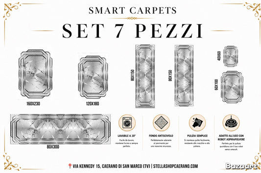 SET TAPPETI SMART 7 PEZZI