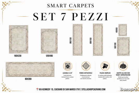 SET TAPPETI SMART 7 PEZZI