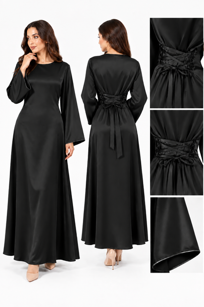 Abito Satin Cinch – Vita Corsetto