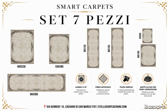 SET TAPPETI SMART 7 PEZZI