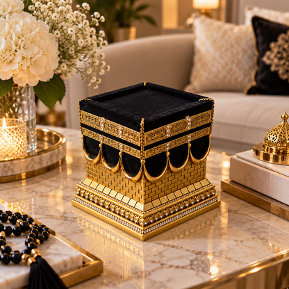 Decorazione di Lusso Ispirata alla Kaaba – Grande, Oro ✨