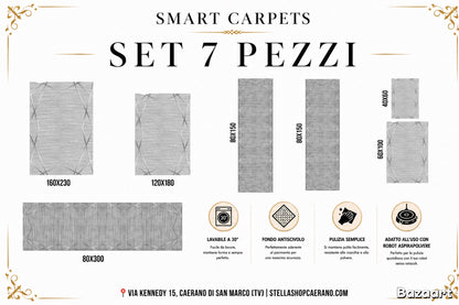 SET TAPPETI SMART 7 PEZZI