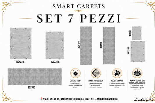 SET TAPPETI SMART 7 PEZZI