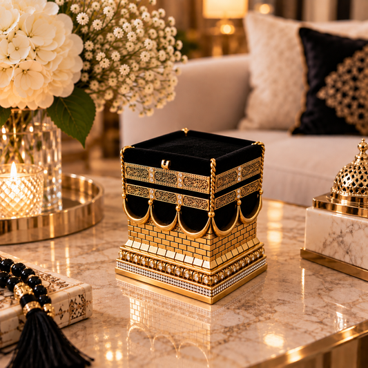 Decorazione Ispirata alla Kaaba – Piccola, Oro ✨