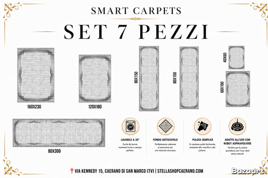 SET TAPPETI SMART 7 PEZZI