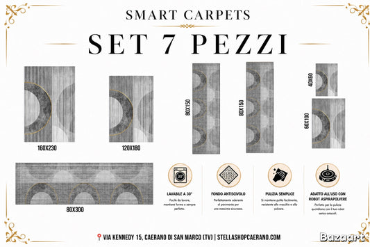 SET TAPPETI SMART 7 PEZZI