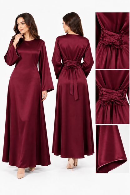 Abito Satin Cinch – Vita Corsetto