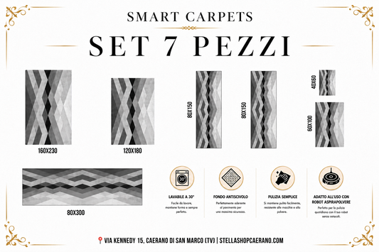 SET TAPPETI SMART 7 PEZZI