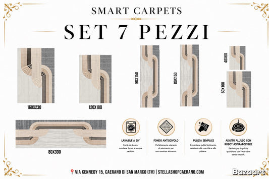 SET TAPPETI SMART 7 PEZZI