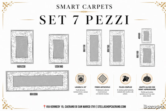 SET TAPPETI SMART 7 PEZZI