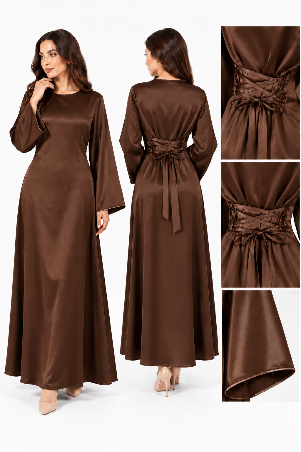Abito Satin Cinch – Vita Corsetto