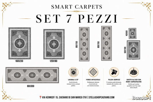 SET TAPPETI SMART 7 PEZZI