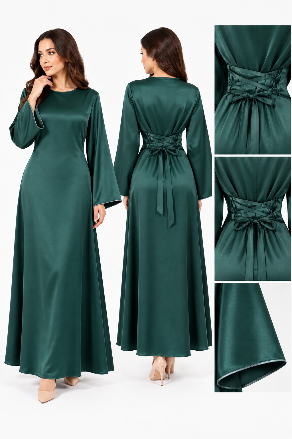 Abito Satin Cinch – Vita Corsetto