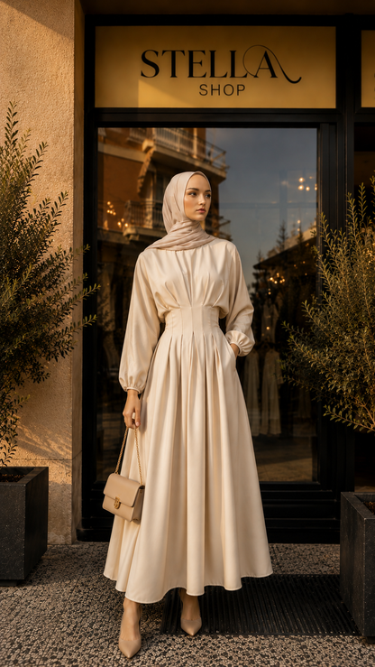 Amara Dress | Elegant Modest Maxi Dress