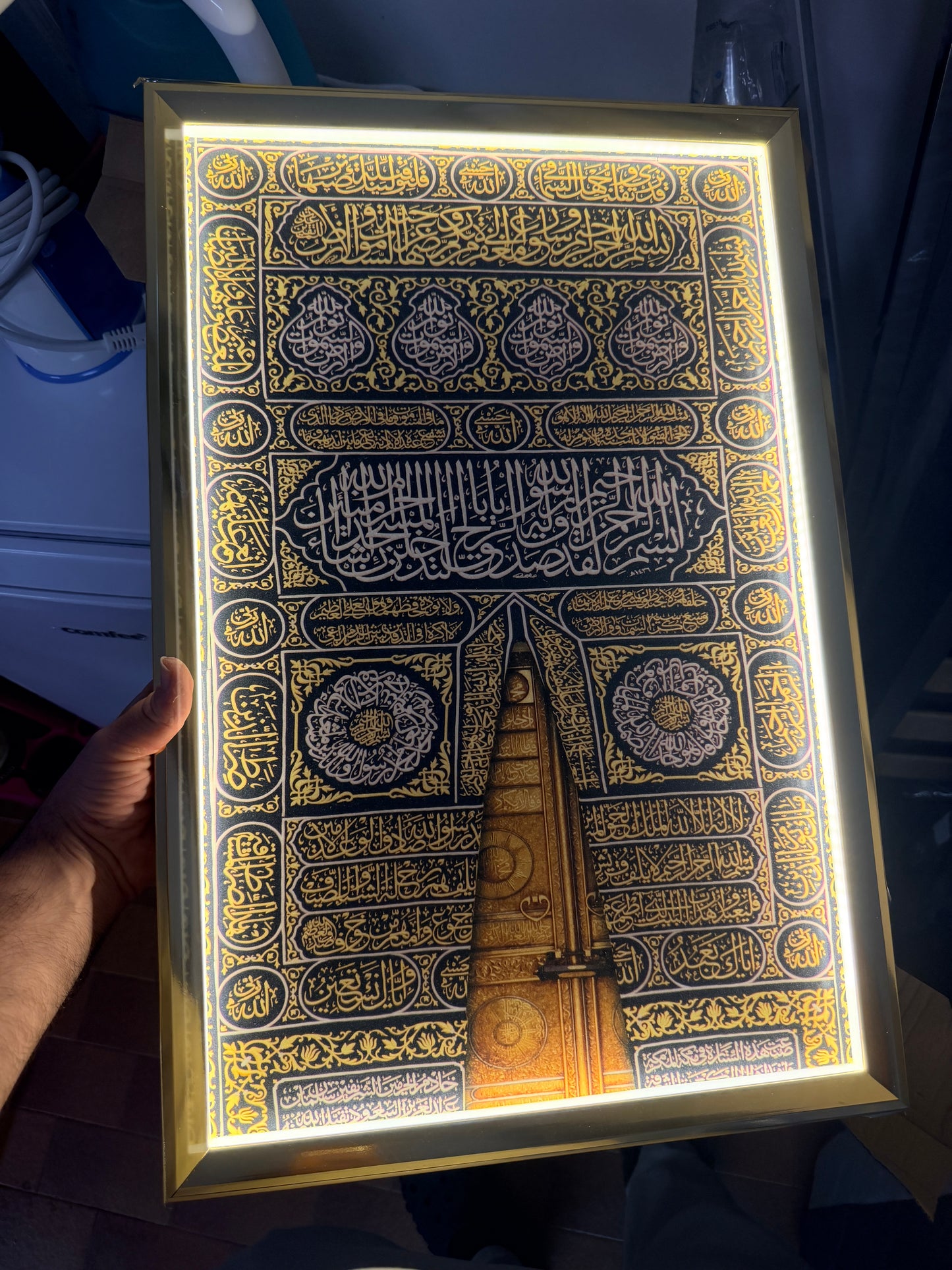 Cornice Islamica LED Premium – Porta della Kaaba 40x60 cm