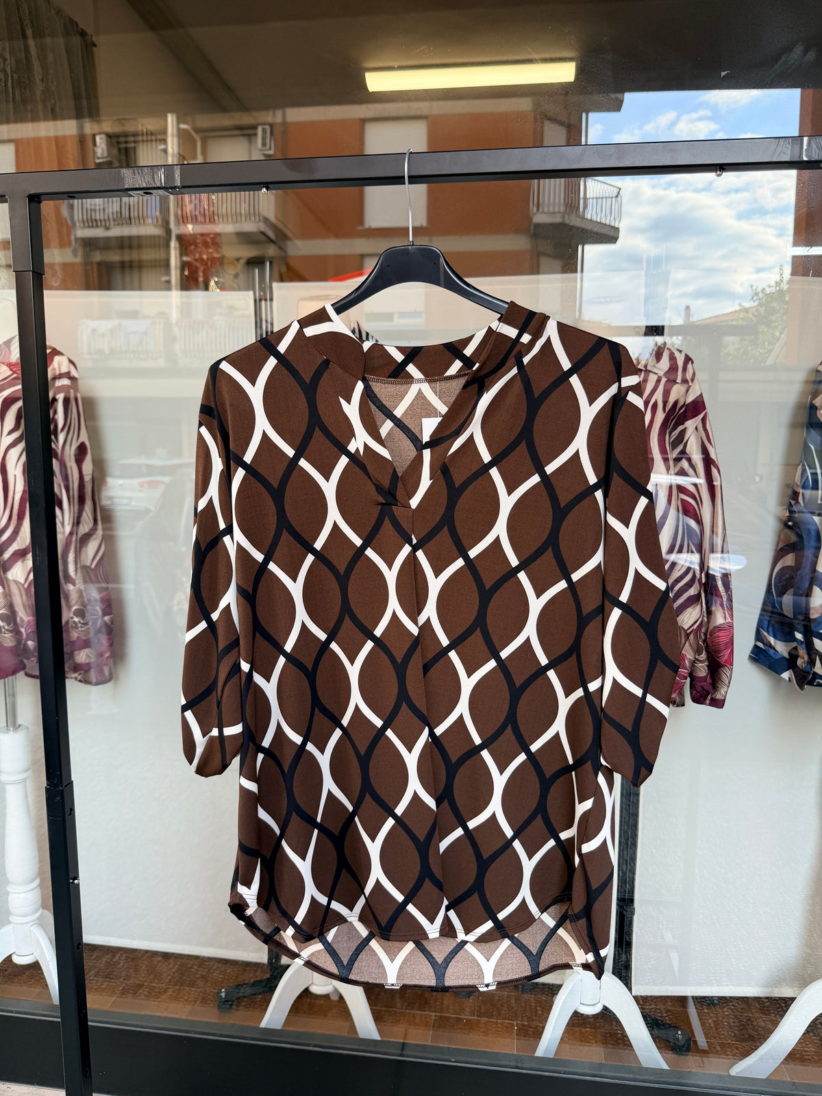 Damenbluse mit Muster