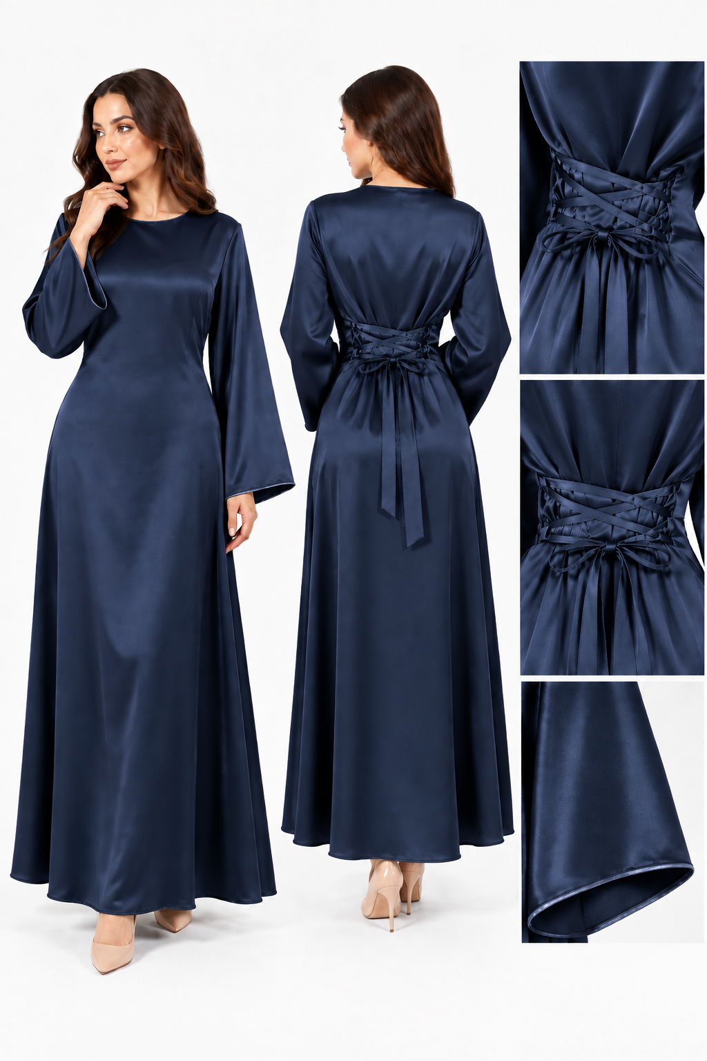 Abito Satin Cinch – Vita Corsetto