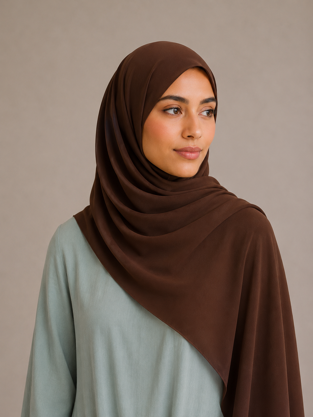 Hijab Chiffon Sedef Bianco – 75x200 cm