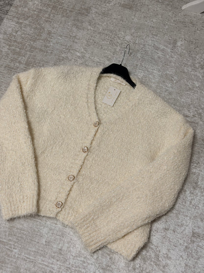 Cardigan Casual Elegante di Alta Qualità con Bottoni