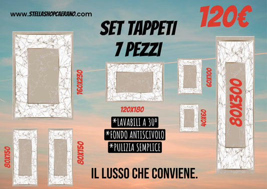 Tappeti Set Marrone