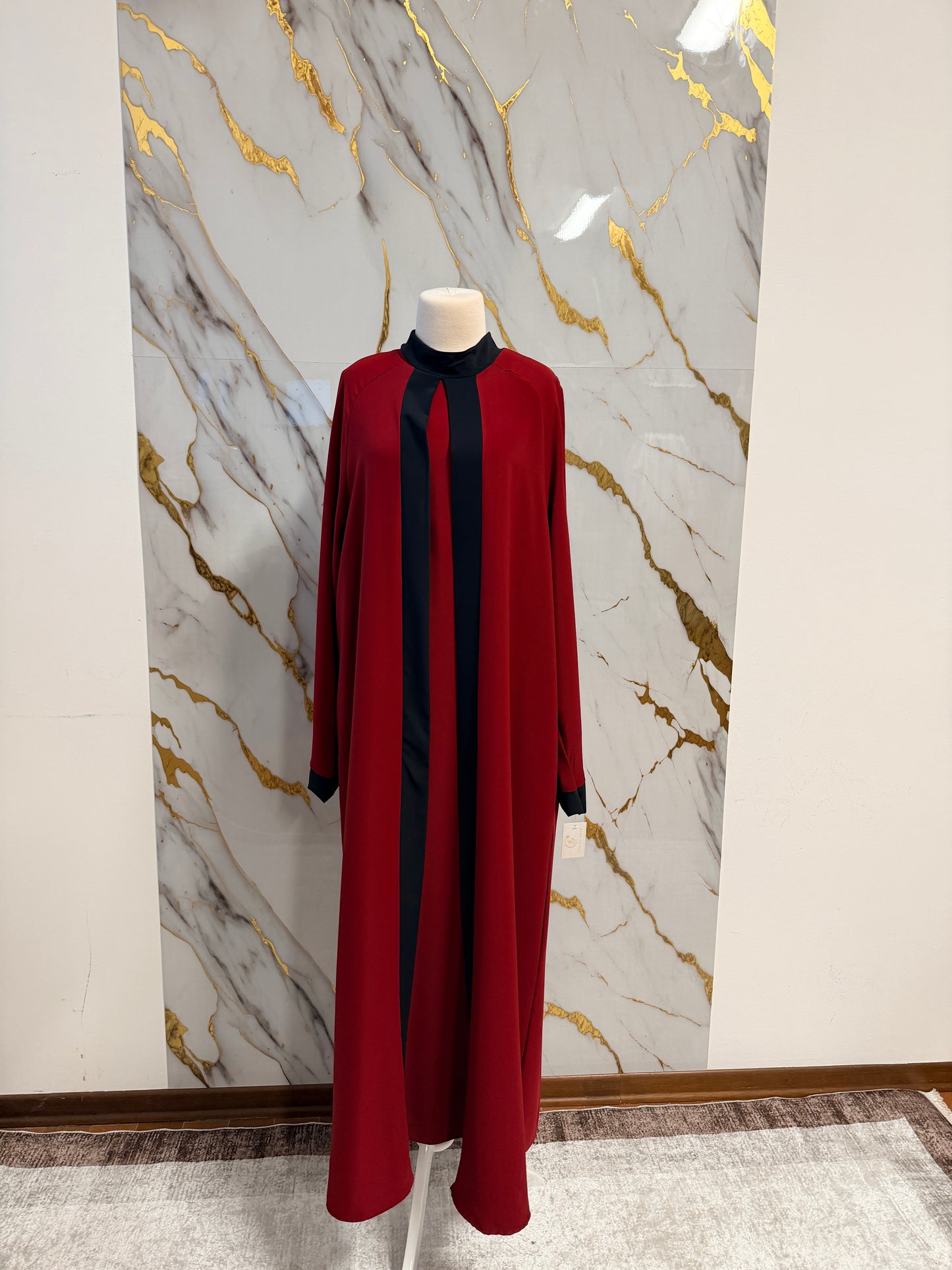 Abaya Elegante a Due Pezzi – Made in Italy