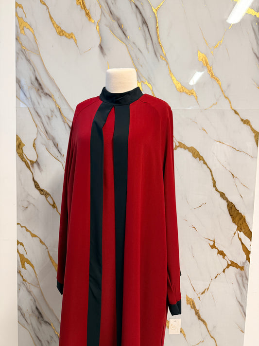 Abaya Elegante a Due Pezzi – Made in Italy