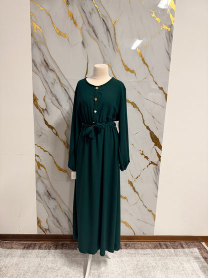 Abaya Semplice Verde – Perfetta per Ogni Giorno