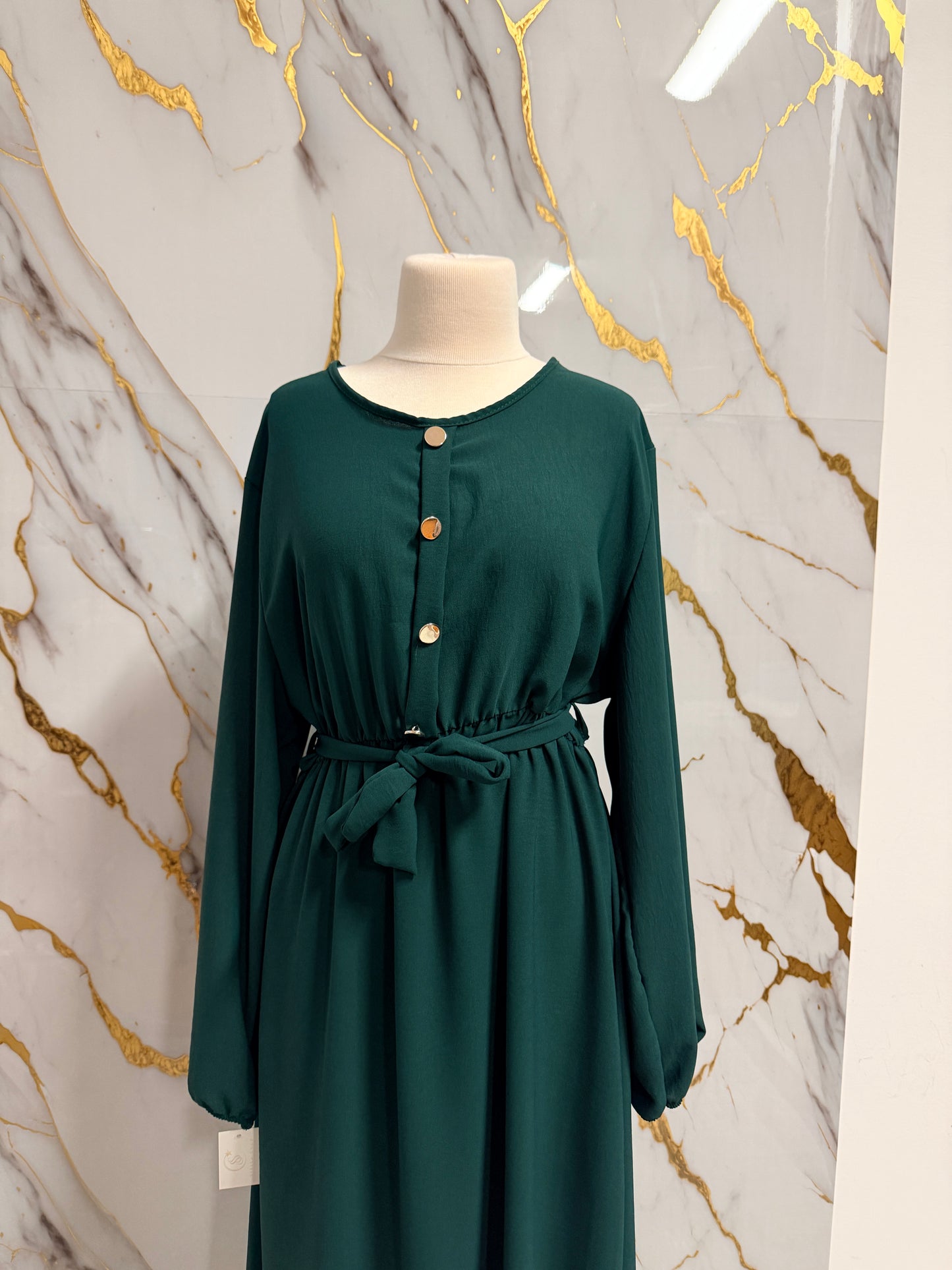 Abaya Semplice Verde – Perfetta per Ogni Giorno