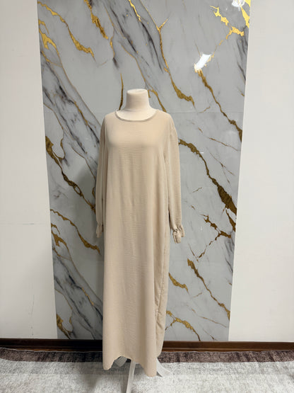 Abaya Semplice Taglia Unica – Comoda per Ogni Giorno