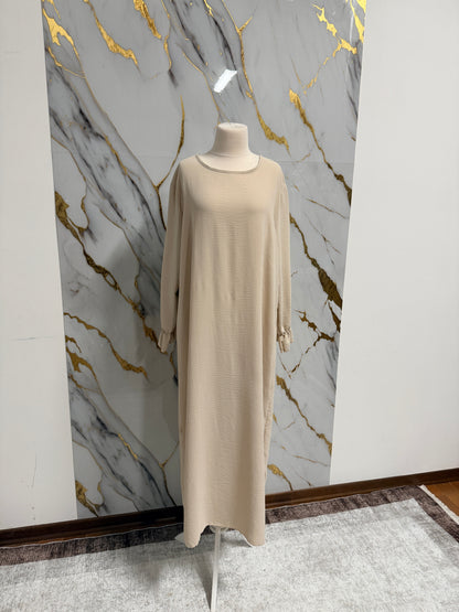 Abaya Semplice Taglia Unica – Comoda per Ogni Giorno