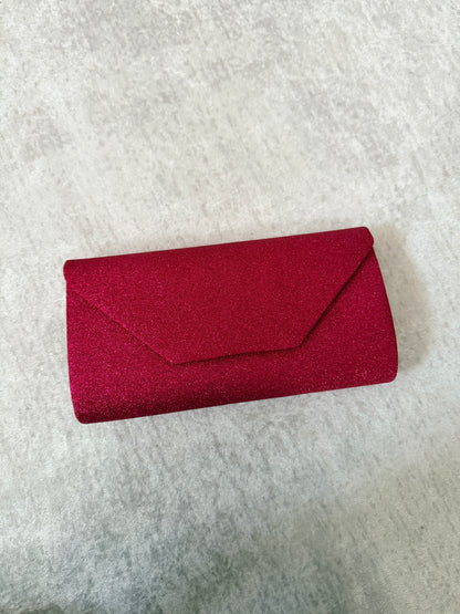 Clutch Elegante con Finitura Brillantinata – Disponibile in Vari Colori