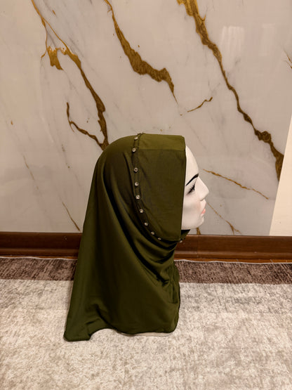 💛 Hijab con Cristalli – Comodo e Raffinato
