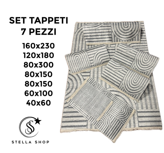 Tappeti Set Grigio