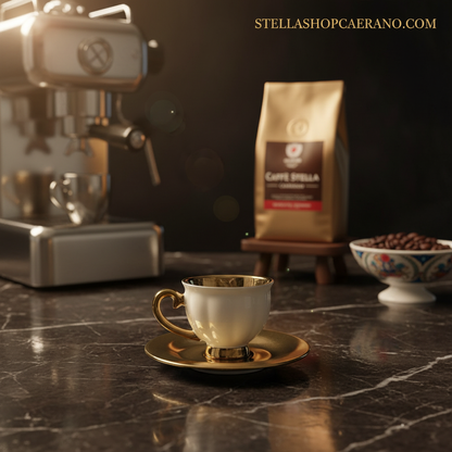 Eleganza Dorata per i Tuoi Momenti di Caffè